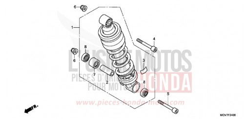 REAR CUSHION CBR600FB de 2011